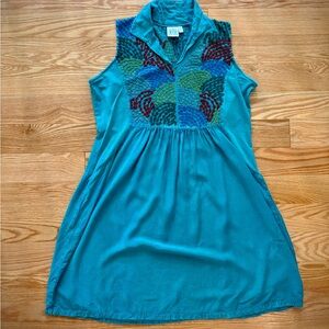 Parsley and Sage Boho Mini Dress Sz M—Beautiful Embroidery!